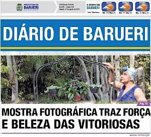 Diário de Barueri traz matéria de capa sobre a campanha Mulheres no Espelho
