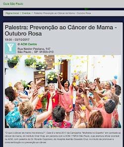 Guia São Paulo destaca Outubro Rosa na ACM